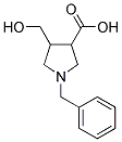 1-BENZYL-4-HYDROXYMETHYL-PYRROLIDINE-3-CARBOXYLIC ACID Struktur