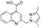 2-(3,5-DIMETHYL-PYRAZOL-1-YLMETHYL)-QUINOLINE-4-CARBOXYLIC ACID Struktur