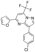 3-(4-CHLOROPHENYL)-5-(2-FURYL)-7-(TRIFLUOROMETHYL)PYRAZOLO[1,5-A]PYRIMIDINE Struktur