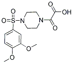 (4-[(3,4-DIMETHOXYPHENYL)SULFONYL]PIPERAZIN-1-YL)(OXO)ACETIC ACID Struktur