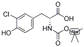 (R)-2-TERT-BUTOXYCARBONYLAMINO-3-(3-CHLORO-4-HYDROXY-PHENYL)-PROPIONIC ACID Struktur