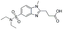 3-(5-DIETHYLSULFAMOYL-1-METHYL-1H-BENZOIMIDAZOL-2-YL)-PROPIONIC ACID Struktur