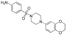 4-([4-(2,3-DIHYDRO-1,4-BENZODIOXIN-6-YL)PIPERAZIN-1-YL]SULFONYL)ANILINE Struktur