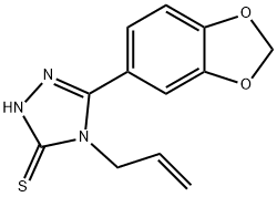 4-ALLYL-5-(1,3-BENZODIOXOL-5-YL)-4H-1,2,4-TRIAZOL-3-YLHYDROSULFIDE Struktur