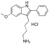 4-(5-METHOXY-2-PHENYL-1H-INDOL-3-YL)-1-BUTANAMINE HYDROCHLORIDE Struktur