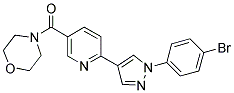 4-((6-[1-(4-BROMOPHENYL)-1H-PYRAZOL-4-YL]PYRIDIN-3-YL)CARBONYL)MORPHOLINE Struktur