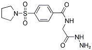 N-(2-HYDRAZINO-2-OXOETHYL)-4-(PYRROLIDIN-1-YLSULFONYL)BENZAMIDE Struktur