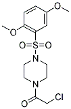 1-(CHLOROACETYL)-4-[(2,5-DIMETHOXYPHENYL)SULFONYL]PIPERAZINE Struktur