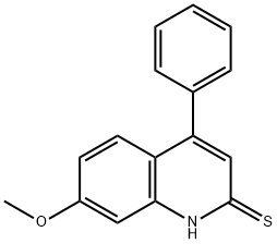 7-METHOXY-4-PHENYLQUINOLINE-2-THIOL Struktur