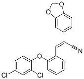 2-(1,3-BENZODIOXOL-5-YL)-3-[2-(2,4-DICHLOROPHENOXY)PHENYL]ACRYLONITRILE Struktur