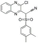 (3-CHLORO-QUINOXALIN-2-YL)-(3,4-DIMETHYL-BENZENESULFONYL)-ACETONITRILE Struktur