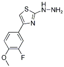 [4-(3-FLUORO-4-METHOXY-PHENYL)-THIAZOL-2-YL]-HYDRAZINE Struktur