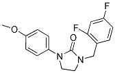 1-(2,4-DIFLUOROBENZYL)-3-(4-METHOXYPHENYL)IMIDAZOLIDIN-2-ONE Struktur