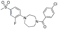 1-(4-CHLOROBENZOYL)-4-[2-FLUORO-4-(METHYLSULFONYL)PHENYL]-1,4-DIAZEPANE Struktur