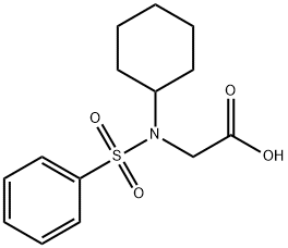 (BENZENESULFONYL-CYCLOHEXYL-AMINO)-ACETIC ACID Struktur