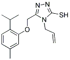 4-ALLYL-5-[(2-ISOPROPYL-5-METHYLPHENOXY)METHYL]-4H-1,2,4-TRIAZOLE-3-THIOL Struktur