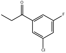 3'-CHLORO-5'-FLUOROPROPIOPHENONE Struktur