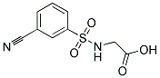 [[(3-CYANOPHENYL)SULFONYL]AMINO]ACETIC ACID Struktur