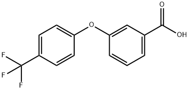 3-[4-(TRIFLUOROMETHYL)PHENOXY]BENZOIC ACID Struktur