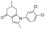 1-(3,4-DICHLOROPHENYL)-2,6-DIMETHYL-5,6,7-TRIHYDROINDOL-4-ONE Struktur