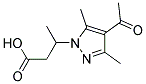 3-(4-ACETYL-3,5-DIMETHYL-PYRAZOL-1-YL)-BUTYRIC ACID Struktur