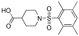 1-(2,3,5,6-TETRAMETHYL-BENZENESULFONYL)-PIPERIDINE-4-CARBOXYLIC ACID Struktur