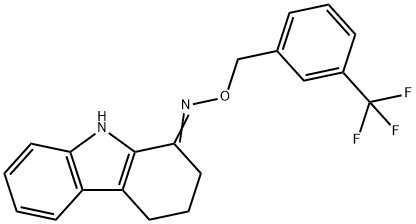 2,3,4,9-TETRAHYDRO-1H-CARBAZOL-1-ONE O-[3-(TRIFLUOROMETHYL)BENZYL]OXIME Struktur