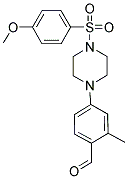 4-(4-[(4-METHOXYPHENYL)SULFONYL]PIPERAZIN-1-YL)-2-METHYLBENZALDEHYDE Struktur