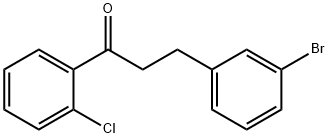 3-(3-BROMOPHENYL)-2'-CHLOROPROPIOPHENONE Struktur