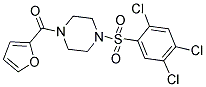 2-FURYL 4-((2,4,5-TRICHLOROPHENYL)SULFONYL)PIPERAZINYL KETONE Struktur