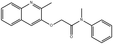 N-METHYL-2-[(2-METHYL-3-QUINOLINYL)OXY]-N-PHENYLACETAMIDE Struktur