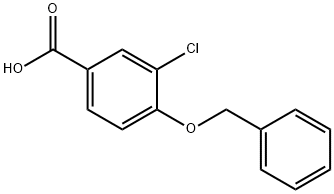 4-BENZYLOXY-3-CHLORO-BENZOIC ACID Struktur