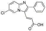 3-(6-CHLORO-2-PHENYL-IMIDAZO[1,2-A]PYRIDIN-3-YL)-ACRYLIC ACID Struktur