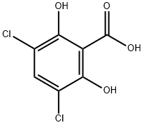 3,5-DICHLORO-2,6-DIHYDROXYBENZOIC ACID Struktur