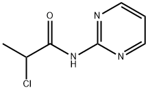 2-CHLORO-N-PYRIMIDIN-2-YLPROPANAMIDE Struktur