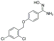 4-[(2,4-DICHLOROBENZYL)OXY]-N'-HYDROXYBENZENECARBOXIMIDAMIDE Struktur