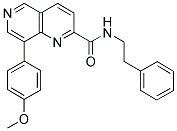 8-(4-METHOXYPHENYL)-N-(2-PHENYLETHYL)-1,6-NAPHTHYRIDINE-2-CARBOXAMIDE Struktur