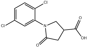 1-(2,5-DICHLOROPHENYL)-5-OXO-3-PYRROLIDINECARBOXYLIC ACID Struktur