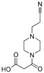 3-[4-(2-CYANO-ETHYL)-PIPERAZIN-1-YL]-3-OXO-PROPIONIC ACID Struktur