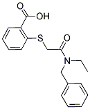 2-[(BENZYL-ETHYL-CARBAMOYL)-METHYLSULFANYL]-BENZOIC ACID Struktur