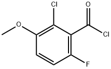 2-CHLORO-6-FLUORO-3-METHOXYBENZOYL CHLORIDE Struktur