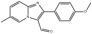 2-(4-METHOXY-PHENYL)-6-METHYL-IMIDAZO[1,2-A]-PYRIDINE-3-CARBALDEHYDE Struktur