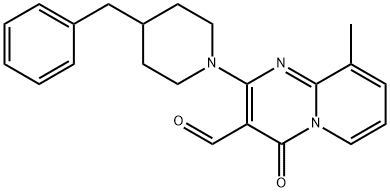 2-(4-BENZYL-PIPERIDIN-1-YL)-9-METHYL-4-OXO-4H-PYRIDO[1,2-A]PYRIMIDINE-3-CARBALDEHYDE Struktur