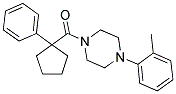 4-(2-METHYLPHENYL)PIPERAZINYL PHENYLCYCLOPENTYL KETONE Struktur