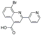 8-BROMO-2-PYRIDIN-3-YLQUINOLINE-4-CARBOXYLIC ACID Struktur