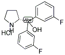 (R)-A,A-BIS(3-FLUOROPHENYL)-2-PYRROLIDINEMETHANOL HYDROCHLORIDE Struktur