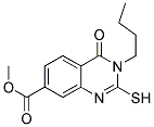 METHYL 3-BUTYL-2-MERCAPTO-4-OXO-3,4-DIHYDROQUINAZOLINE-7-CARBOXYLATE Struktur