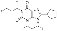 8-CYCLOPENTYL-1,3-DI PROPYLXANTHINE, [1',3'-3H] Struktur