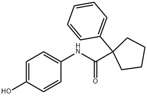 N-(4-HYDROXYPHENYL)(PHENYLCYCLOPENTYL)FORMAMIDE Struktur