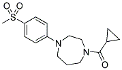 1-(CYCLOPROPYLCARBONYL)-4-[4-(METHYLSULFONYL)PHENYL]-1,4-DIAZEPANE Struktur